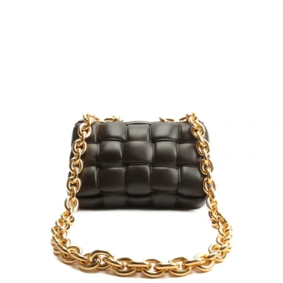 Bottega Veneta Cassette Chain Bag - Chocolate